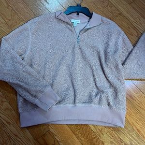 Topshop Mauve fleece sweater